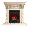 Каминокомплект Royal Flame Luxemburg (каменный) - Сланец/Cлоновая кость с патиной очаг Aspen Black фото 1 — Умный климат - Красноярск