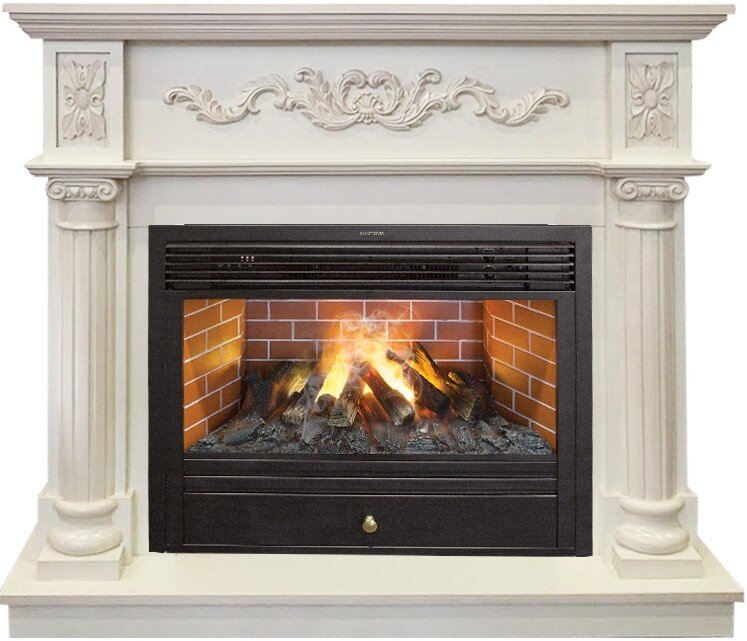 Камин электрический RealFlame Silvia 26 WT с Novara 26 3D фото 1 — Умный климат - Красноярск