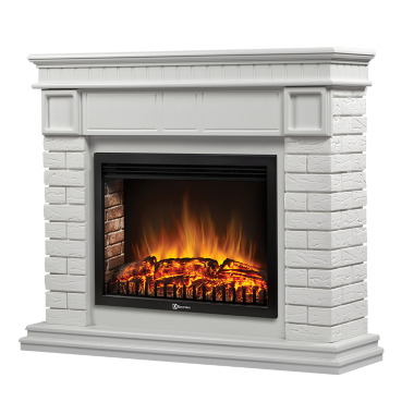 Портал Firelight Bricks 30 U кирпич белый / белая эмаль — Умный климат - Красноярск