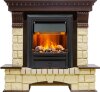 Каминокомплект Dimplex Pierre Luxe - Темный дуб / Шампань с очагом Brookline Black фото 1 — Умный климат - Красноярск