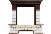 Каминокомплект Royal Flame Pierre Luxe угловой - Темный дуб / Белый с очагом Fobos FX Brass фото 2 — Умный климат - Красноярск