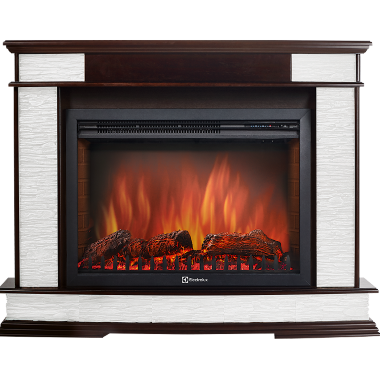 Портал Firelight Scala 30 сланец скалистый белый, тёмный дуб — Умный климат - Красноярск