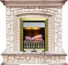 Каминокомплект Dimplex Preston - Белый/Слоновая кость с патиной с очагом Danville Antique Brass FB2 фото 1 — Умный климат - Красноярск