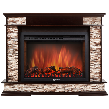 Портал Firelight Scala 30 сланец скалистый бурый, тёмный дуб — Умный климат - Красноярск