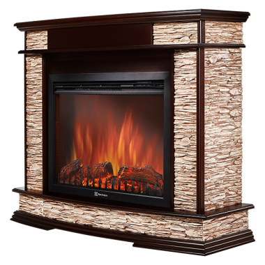 Портал Firelight Scala 30 сланец скалистый бурый, тёмный дуб — Умный климат - Красноярск