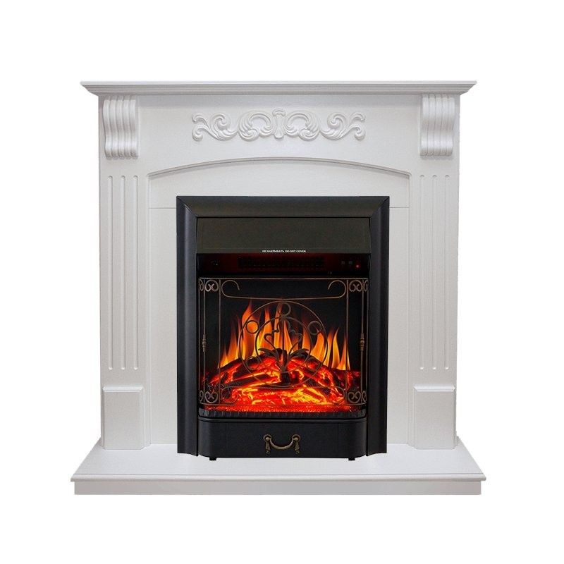 Каминокомплект Royal Flame Sorrento - Белый дуб с очагом Majestic FX Black фото 1 — Умный климат - Красноярск