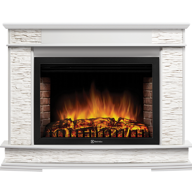 Портал Firelight Scala 30 сланец скалистый белый, белый дуб — Умный климат - Красноярск