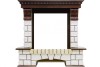 Каминокомплект Royal Flame Pierre Luxe угловой - Темный дуб / Белый с очагом Majestic FX Black фото 2 — Умный климат - Красноярск