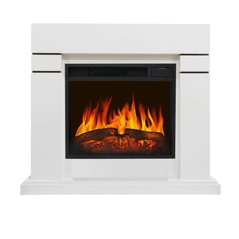Каминокомплект Royal Flame Lindos - Белый (Высота 915 мм) с очагом Vision 23 LED FX фото 1 — Умный климат - Красноярск