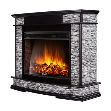 Портал Firelight Scala 30 сланец скалистый серый, шпон венге — Умный климат - Красноярск