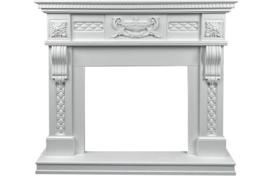 Каминокомплект Royal Flame Corsica - Матовый белый (Высота 1110мм) с очагом Dioramic 28 LED FX &mdash; Умный климат - Красноярск