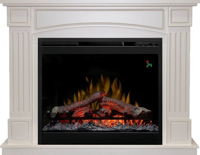 Каминокомплект Dimplex Boston - Алебастр с очагом Symphony 26'' DF2624-L фото 1 — Умный климат - Красноярск