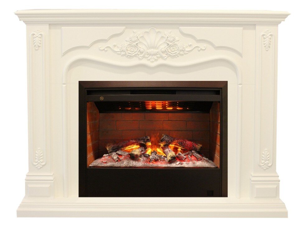 Камин электрический RealFlame Victoria 26 WT с Helios 26 3D фото 1 — Умный климат - Красноярск