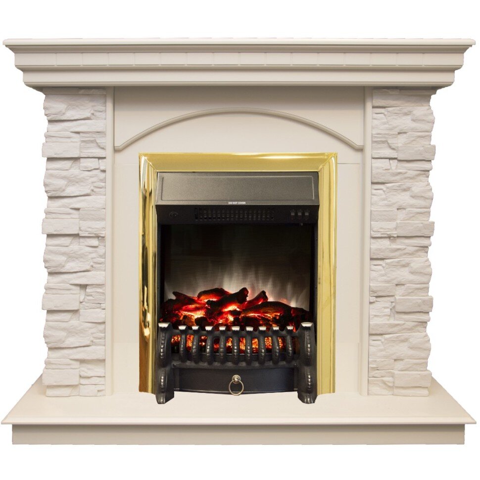 Камин электрический RealFlame Elford WT с Fobos Lux BR S фото 1 — Умный климат - Красноярск