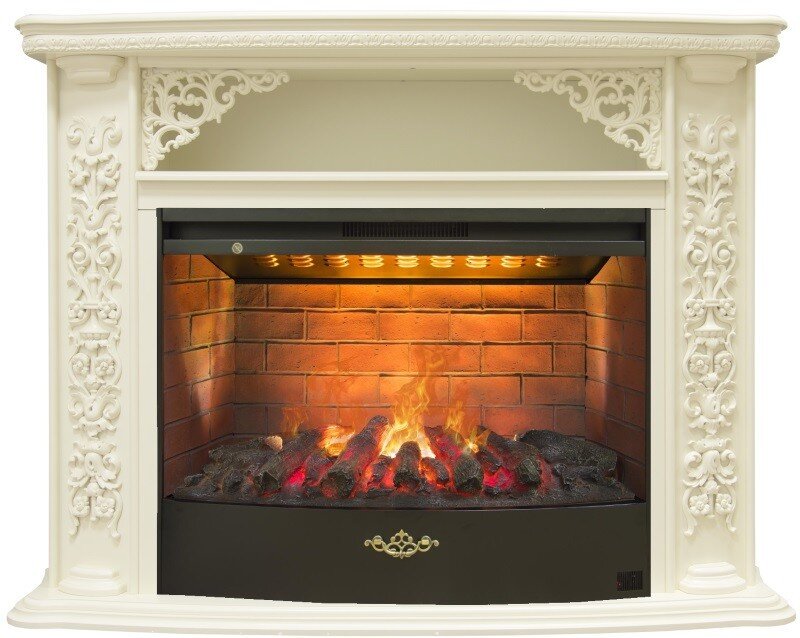 Камин электрический RealFlame Izabella 33 WT c FireStar 33 3D фото 1 — Умный климат - Красноярск
