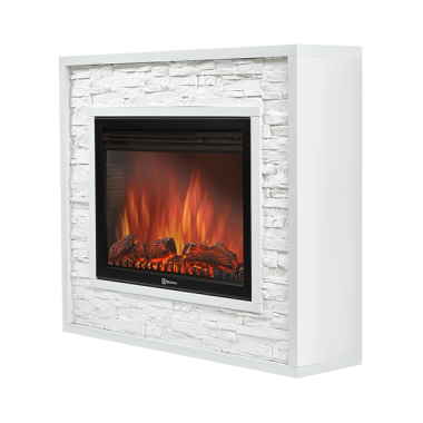 Портал Firelight Loft 30 камень белый / белая эмаль — Умный климат - Красноярск