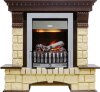Каминокомплект Dimplex Pierre Luxe - Темный дуб / Шампань с очагом Danville Chrome FB2 фото 1 — Умный климат - Красноярск