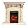 Каминокомплект Royal Flame Luxemburg (каменный) - Сланец/Cлоновая кость очаг Majestic FX Brass фото 1 — Умный климат - Красноярск