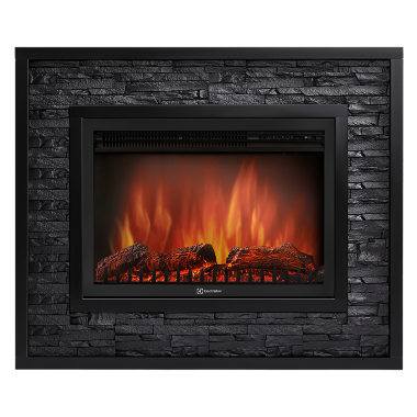 Портал Firelight Loft 30 камень черный, черная эмаль — Умный климат - Красноярск