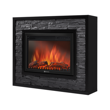 Портал Firelight Loft 30 камень черный, черная эмаль — Умный климат - Красноярск