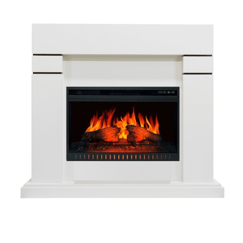 Каминокомплект Royal Flame Lindos - Алебастр (Высота 915 мм) с очагом Vision 26 EF LED FX фото 1 — Умный климат - Красноярск