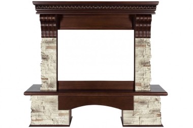 Каминокомплект Royal Flame Aberdeen - Темный дуб с очагом Vision 26 EF LED 3D FX — Умный климат - Красноярск