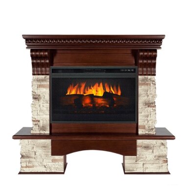 Каминокомплект Royal Flame Aberdeen - Темный дуб с очагом Vision 26 EF LED 3D FX — Умный климат - Красноярск