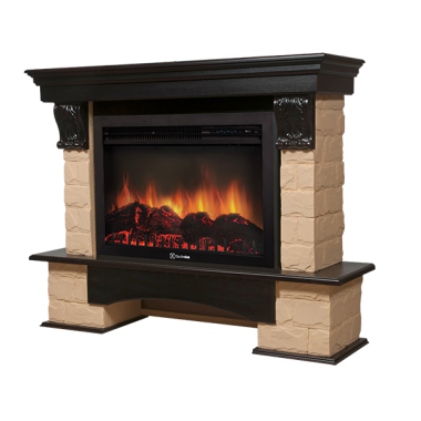 Портал Firelight Forte 30S камень бежевый, венге — Умный климат - Красноярск