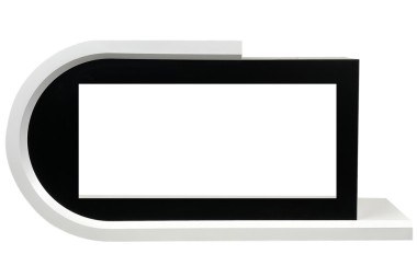 Каминокомплект Royal Flame Basel L - Белый с черным с очагом Vision 42 LED &mdash; Умный климат - Красноярск