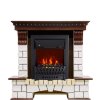 Каминокомплект Royal Flame Pierre Luxe - Темный дуб / Белый с очагом Aspen Black фото 1 — Умный климат - Красноярск
