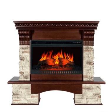 Каминокомплект Royal Flame Aberdeen - Темный дуб с очагом Vision 26 EF LED FX — Умный климат - Красноярск