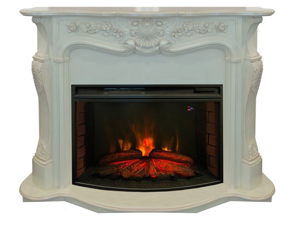 Камин электрический RealFlame Ellada 33 WT с FireSpace 33 SIR фото 1 — Умный климат - Красноярск
