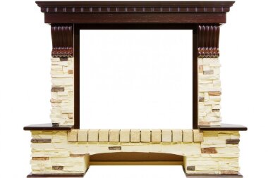 Портал Dimplex Pierre Luxe угловой под очаг SYMPHONY 26  (угловой, сланец, темный дуб) — Умный климат - Красноярск