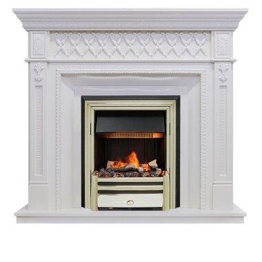 Каминокомплект Dimplex Alexandria - Белый дуб с очагом Cavendish — Умный климат - Красноярск