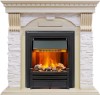 Каминокомплект Dimplex Dublin - Слоновая кость с патиной / Сланец крем с очагом Brookline Black фото 1 — Умный климат - Красноярск