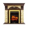 Каминокомплект Royal Flame Dublin угловой - Темный дуб / Сланец с очагом Fobos FX Brass фото 1 — Умный климат - Красноярск