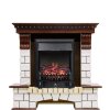 Каминокомплект Royal Flame Pierre Luxe - Темный дуб / Белый с очагом Fobos FX Black фото 1 — Умный климат - Красноярск