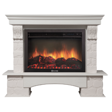 Портал Firelight Forte 30S камень белый, беленый дуб — Умный климат - Красноярск