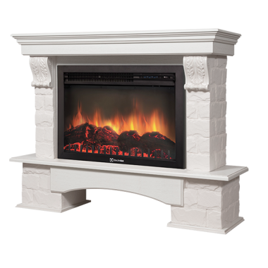 Портал Firelight Forte 30S камень белый, беленый дуб — Умный климат - Красноярск