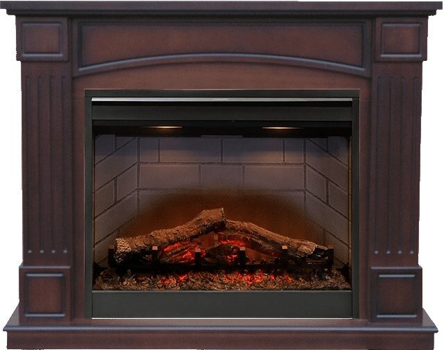 Каминокомплект Dimplex Boston - Махагон коричневый антик с очагом Symphony 26'' DF2608-INT фото 1 — Умный климат - Красноярск
