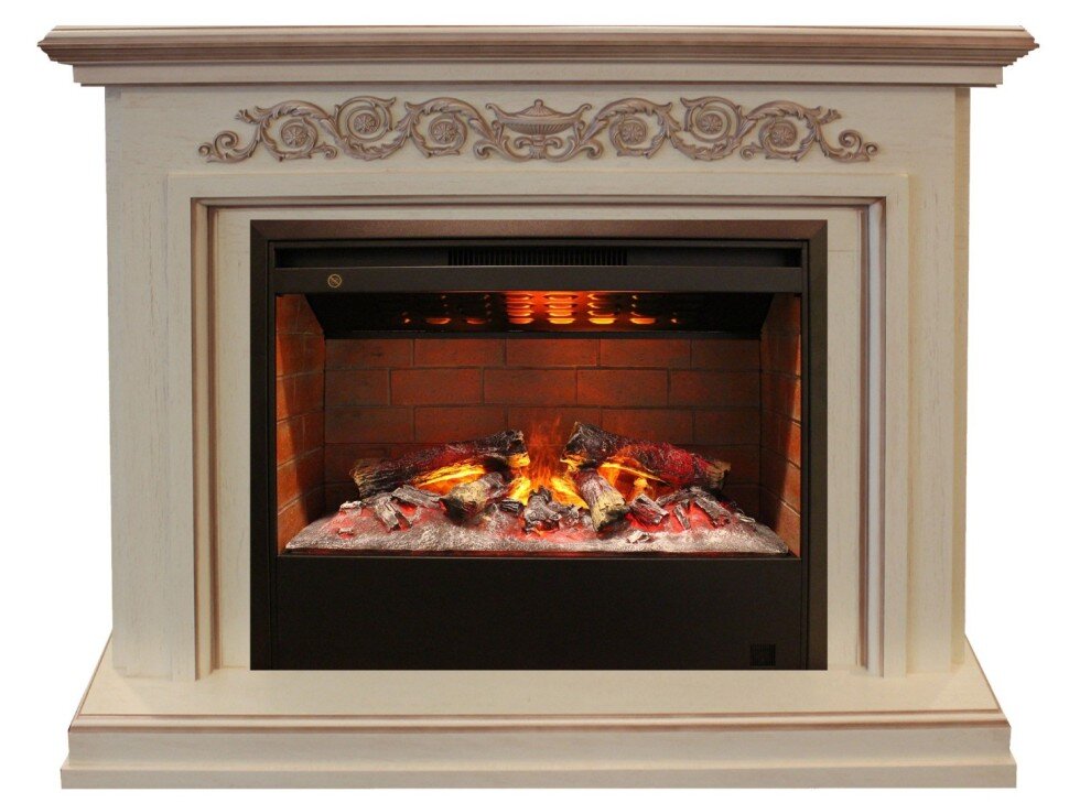 Камин электрический RealFlame Leticia 26 WT с Helios 26 3D фото 1 — Умный климат - Красноярск