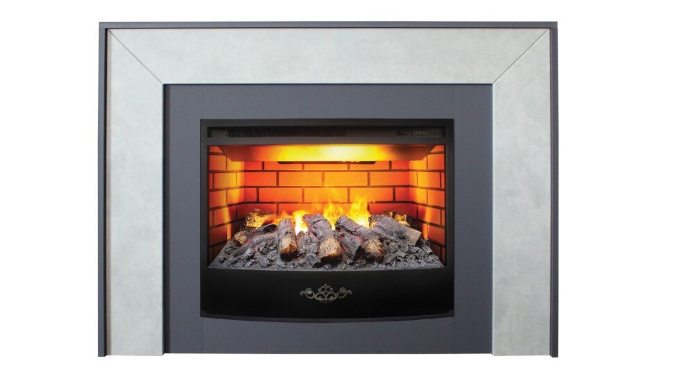 Камин электрический RealFlame Jersey GR 25,5 WT c очагом FireStar 25,5 3D  F718 фото 1 — Умный климат - Красноярск