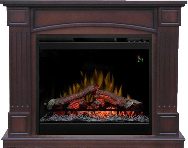 Каминокомплект Dimplex Boston - Махагон коричневый антик с очагом Symphony 26'' DF2624-L фото 1 — Умный климат - Красноярск