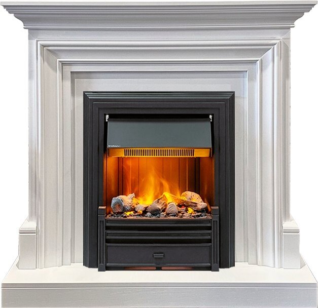 Каминокомплект Dimplex Bradford - Белый с очагом Brookline Black фото 1 — Умный климат - Красноярск