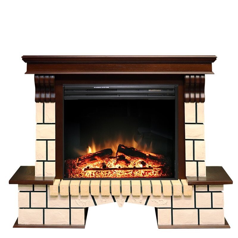 Каминокомплект Royal Flame Pietra Assembly - Темный дуб (Разборный) с очагом Jupiter FX New фото 1 — Умный климат - Красноярск