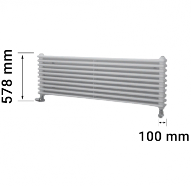 Zehnder Charleston Turned T3150\12 секций радиатор боковое подключение — Умный климат - Красноярск