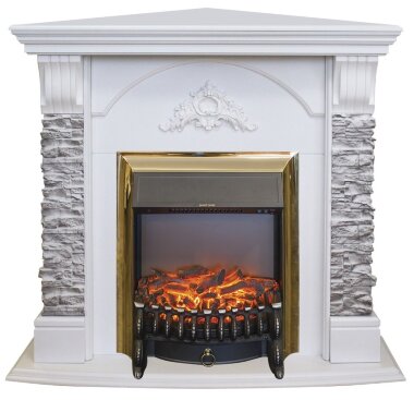 Камин электрический RealFlame Athena Corner  WT GR с  Fobos Lux S BR — Умный климат - Красноярск