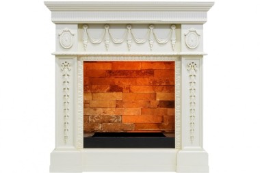 Каминокомплект Dimplex Ampir - Слоновая кость с очагом Cassette 400 LNH-INT PS (без дров) — Умный климат - Красноярск