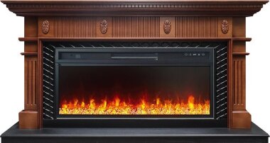 Каминокомплект Royal Flame Carlyle - Орех с черным с очагом Vision 42 LED &mdash; Умный климат - Красноярск