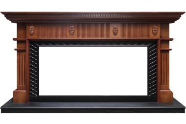 Каминокомплект Royal Flame Carlyle - Орех с черным с очагом Vision 42 LED &mdash; Умный климат - Красноярск